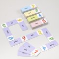 Slovíčkové domino - Čísla AJ, 50 slov