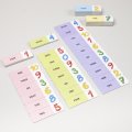 Slovíčkové domino - Čísla AJ, 50 slov