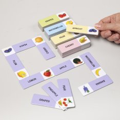 Slovíčkové domino - Ovocie AJ, 50 slov