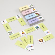 Slovíčkové domino - Rodina AJ, 50 slov