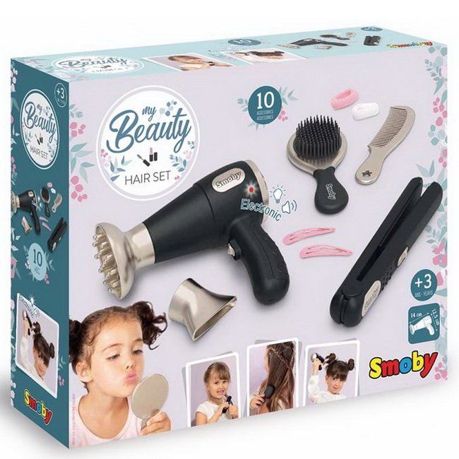 Smoby Kadernícka sada s fénom My Beauty, 10 ks