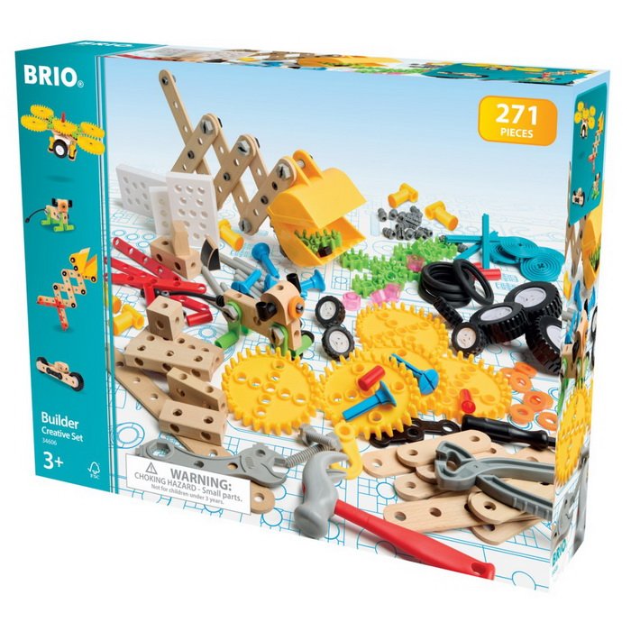 BRIO Builder - Stavebnicová kreatívna sada, 271 dielikov