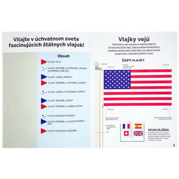 Kniha Vlajky celého sveta a puzzle, 150 dielikov