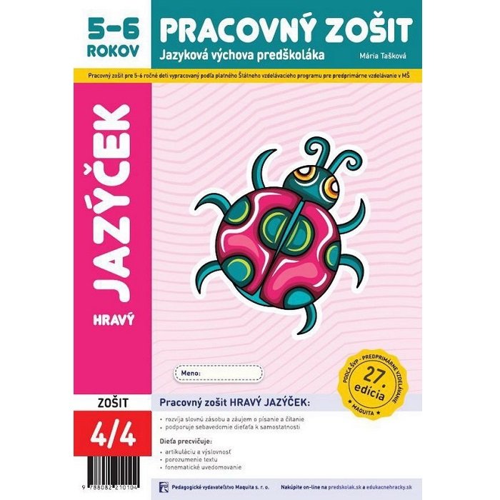 Hravý jazýček pracovný zošit 5-6 (2025, 27. edícia)