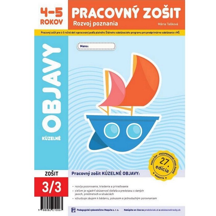 Kúzelné objavy pracovný zošit 4-5 (2025, 27. edícia)