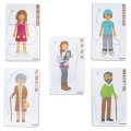 Betzold Viacvrstvové puzzle Ľudia, sada 5 ks