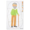 Betzold Viacvrstvové puzzle Ľudia, sada 5 ks