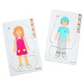 Betzold Viacvrstvové puzzle Ľudia, sada 5 ks