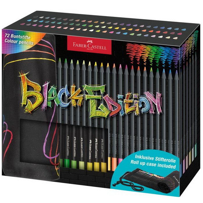 Faber Castell Pastelky Black Edition, 72 ks