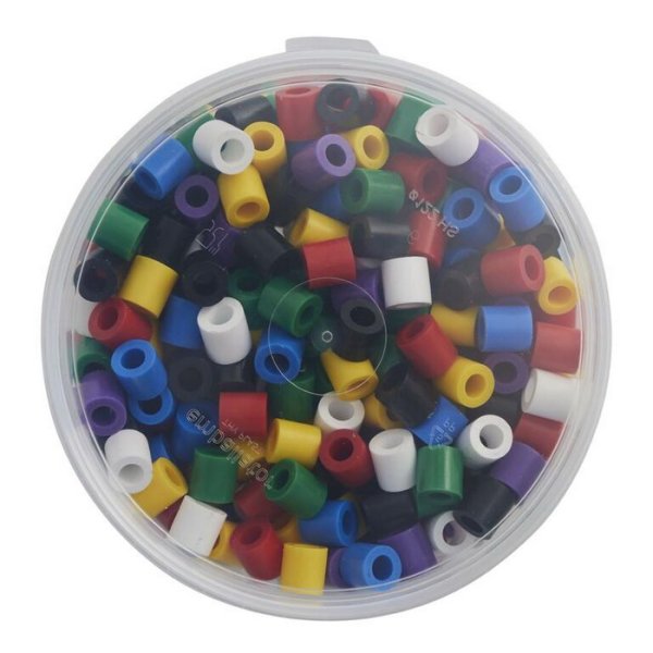 Hama MAXI zažehlovacie korálky v tube, 600 ks, v základných farbách