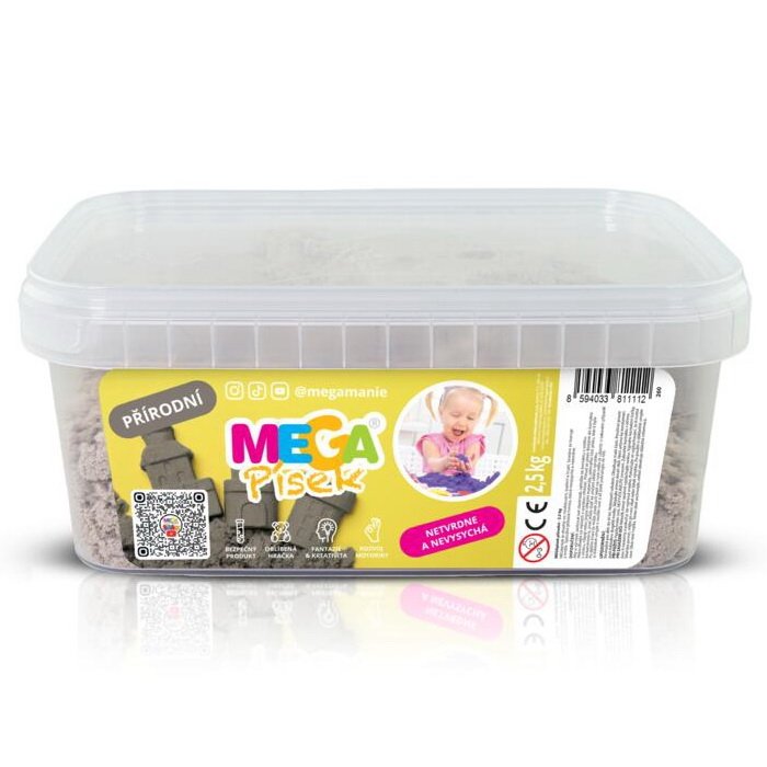 Kinetický piesok - prírodný 2,5 kg