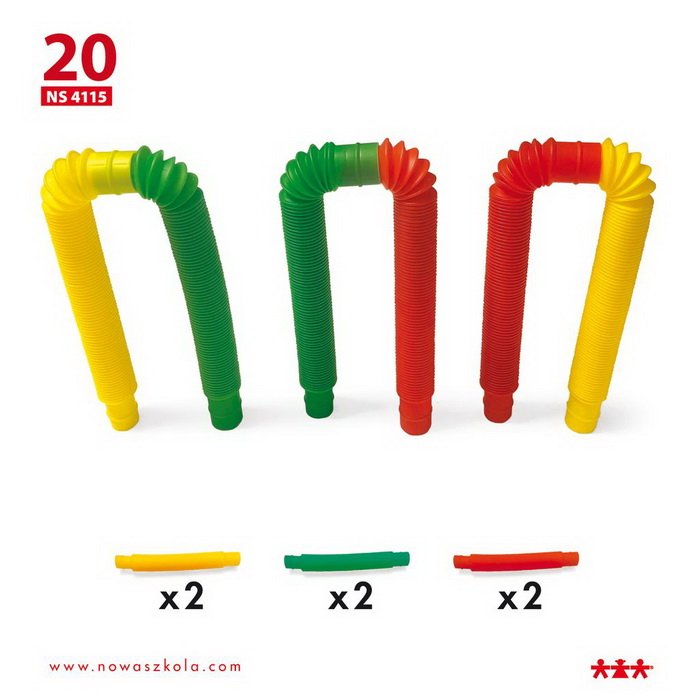 Pracovné karty pre plastovú 3D stavebnicu Pop trubice, 24 ks