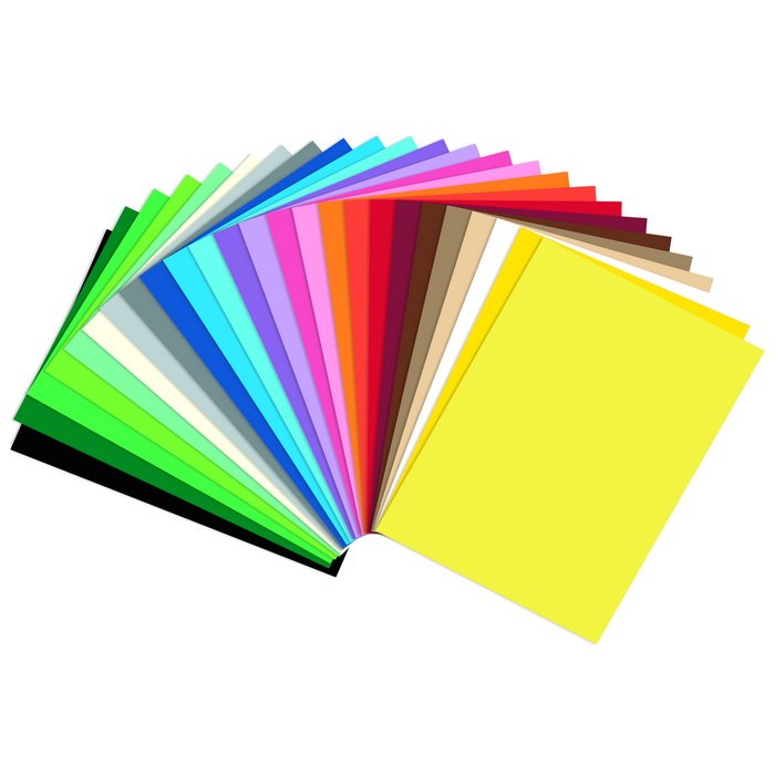 Folia Kartón farebný 35x50 220g, 25 listov