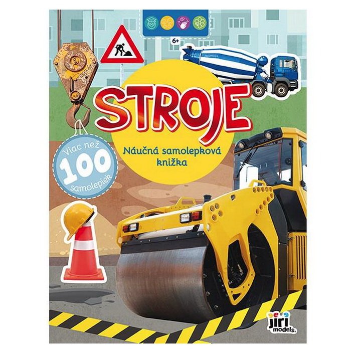 JRM Samolepková knižka Stroje, 100+