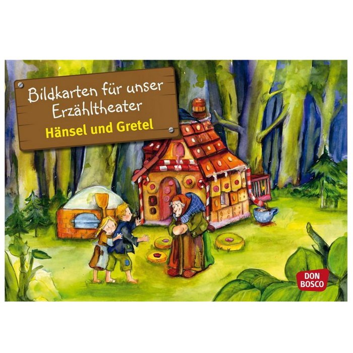 Janko a Marienka - obrazové karty pre divadlo Kamishibai, 12 ks