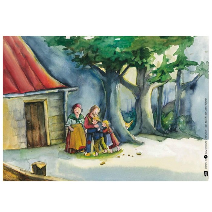 Janko a Marienka - obrazové karty pre divadlo Kamishibai, 12 ks