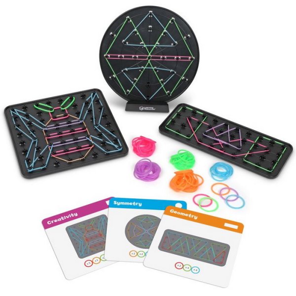 Learning Resources Geoboard doštičky s predlohami