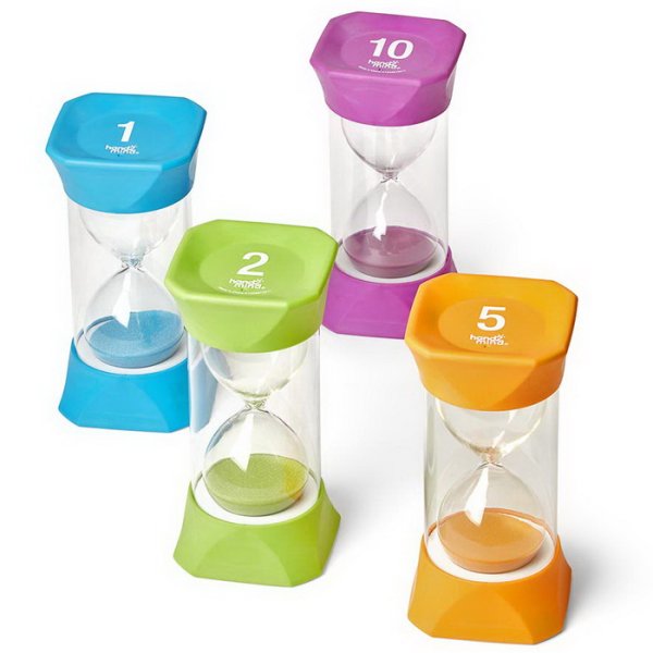 Learning Resources Presýpacie hodiny Jumbo, set 4 ks