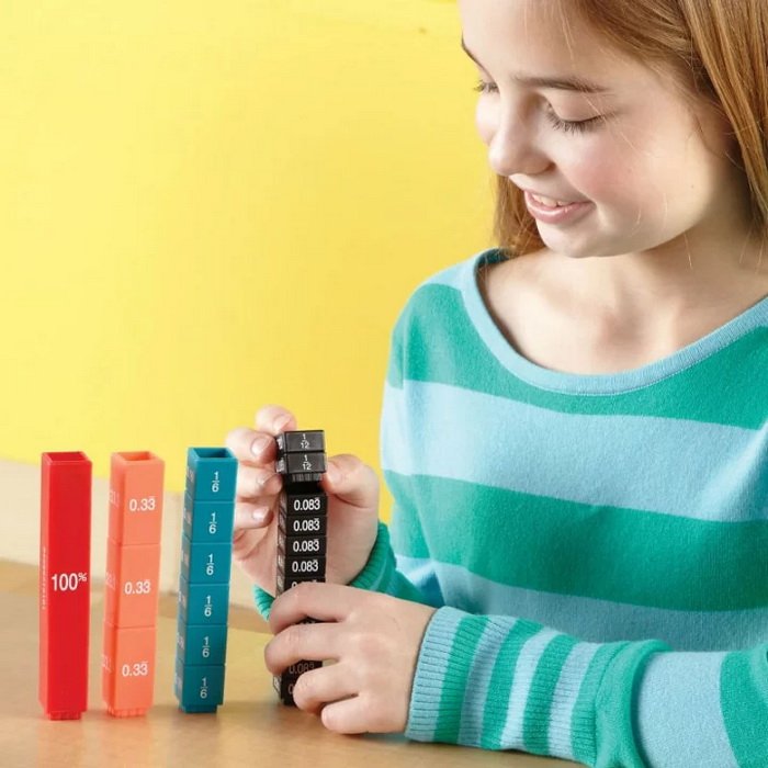 Learning Resources Zlomkové veže, 51 ks