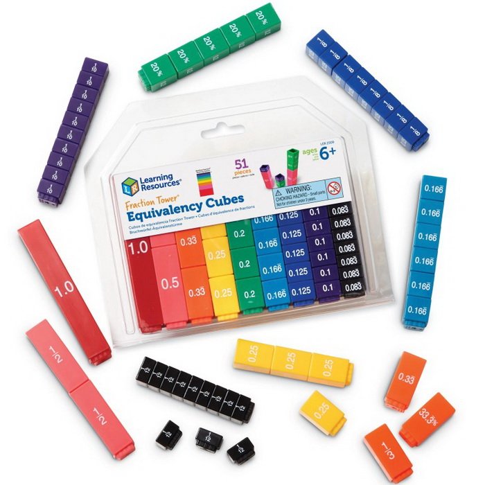 Learning Resources Zlomkové veže, 51 ks