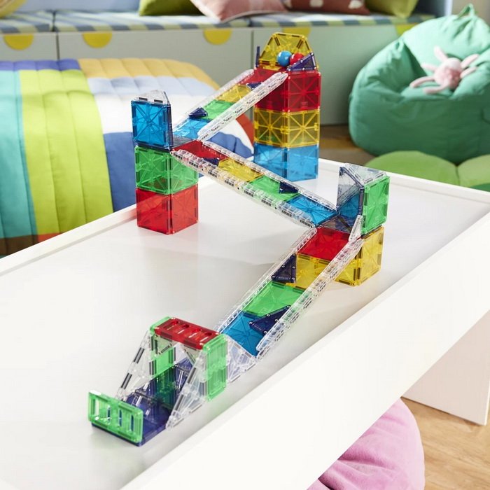 MagnaTiles Guličková dráha Deluxe, 90 ks