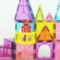 MagnaTiles Magnetická stavebnica microMAGS Zámok, 48 dielov