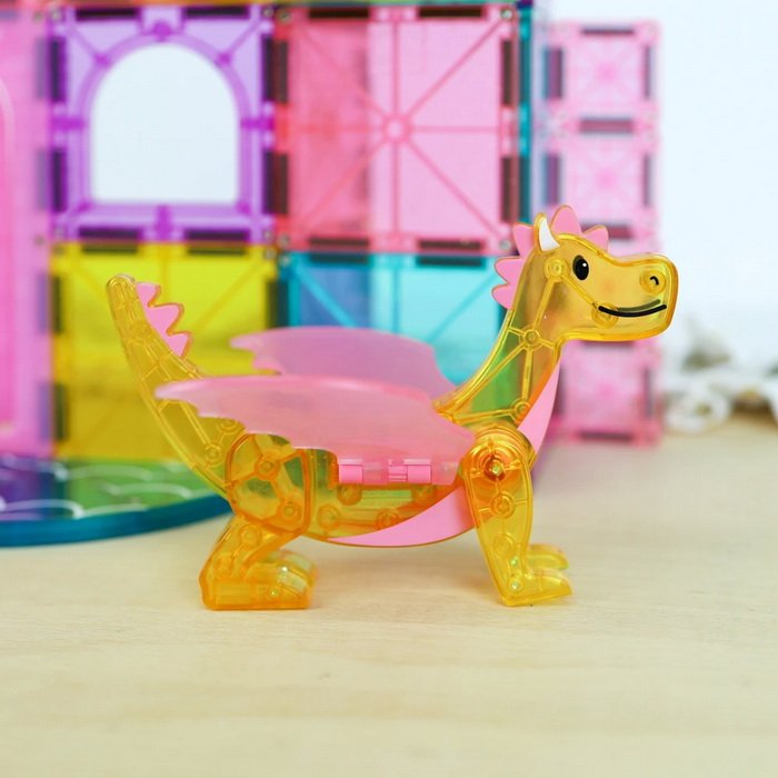MagnaTiles Magnetická stavebnica microMAGS Zámok, 48 dielov