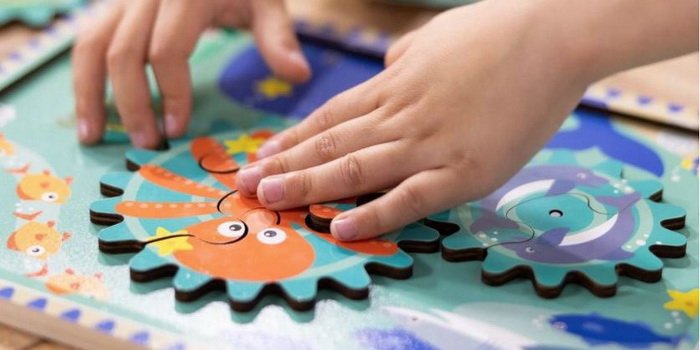 Melissa Puzzle Oceán s ozubenými kolieskami, 18 ks