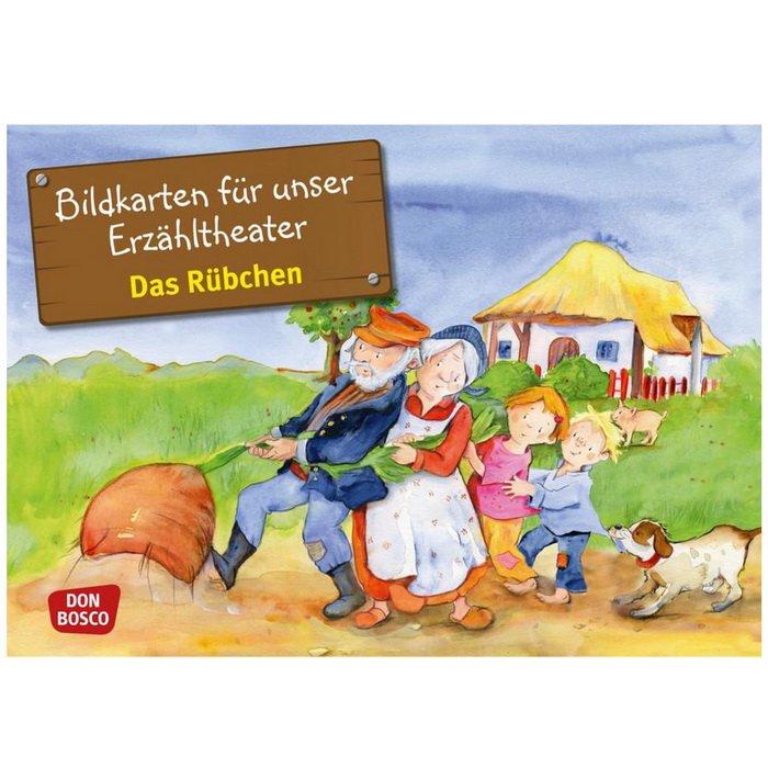 O veľkej repe - obrazové karty pre divadlo Kamishibai, 12 ks