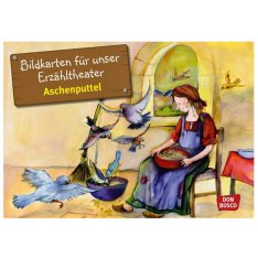 Popoluška - obrazové karty pre divadlo Kamishibai, 12 ks