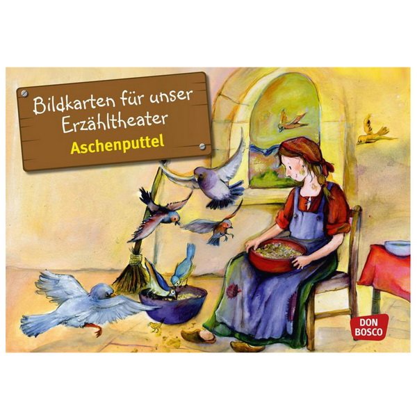 Popoluška - obrazové karty pre divadlo Kamishibai, 12 ks