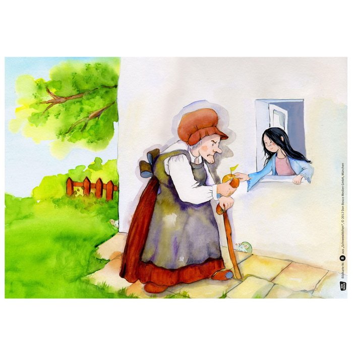 Snehulienka - obrazové karty pre divadlo Kamishibai, 12 ks