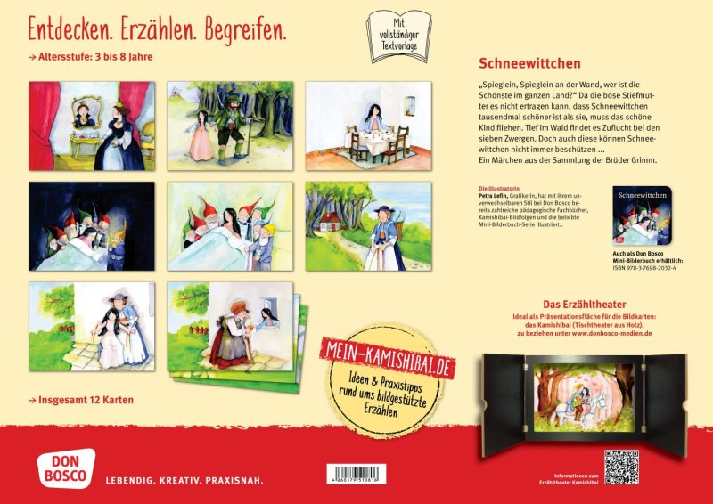 Snehulienka - obrazové karty pre divadlo Kamishibai, 12 ks