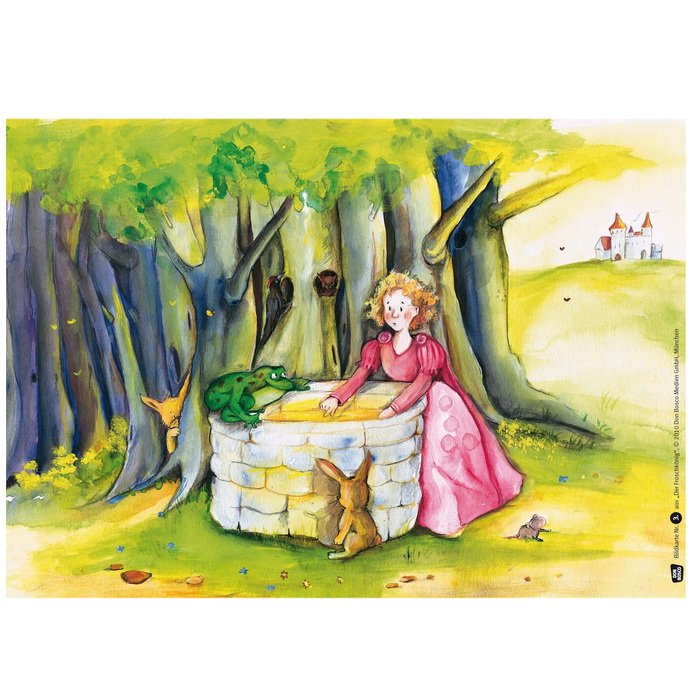 Žabí Princ - obrazové karty pre divadlo Kamishibai, 12 ks