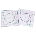 Betzold Geometrická priehľadná doska geoboard 15x15cm