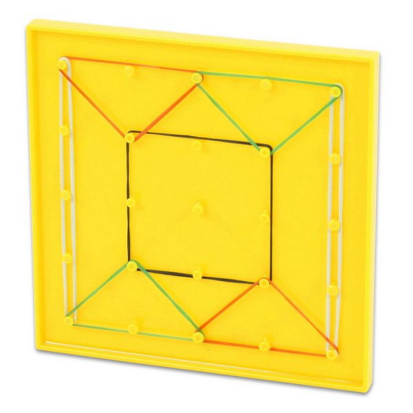 Betzold Geometrická tabuľa obojstranná geoboard 17,5x17,5 cm