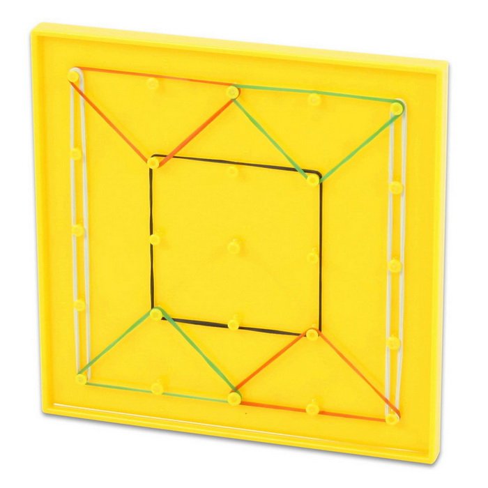 Betzold Geometrická tabuľa obojstranná geoboard 17,5x17,5 cm