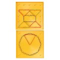 Betzold Geometrická tabuľa obojstranná geoboard 17,5x17,5 cm