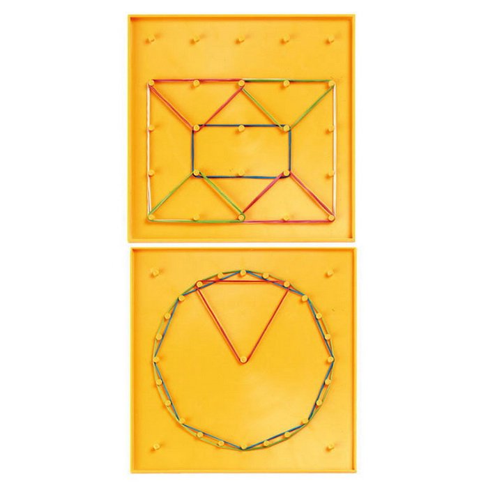 Betzold Geometrická tabuľa obojstranná geoboard 17,5x17,5 cm