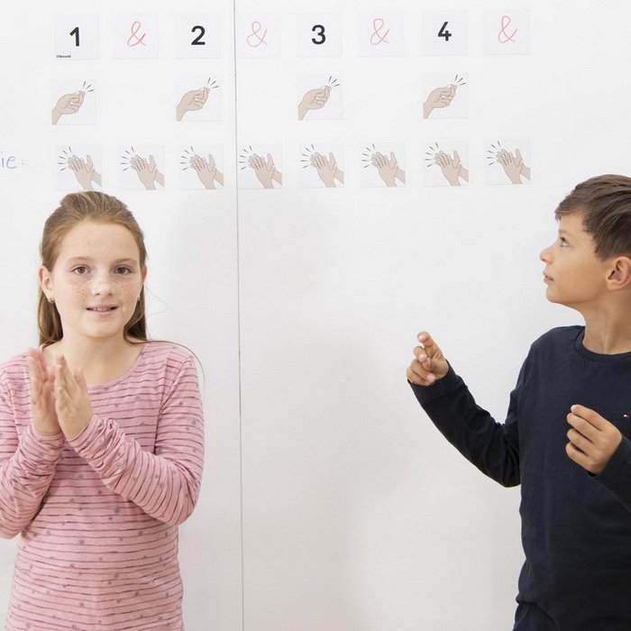 Betzold Magnetické karty na cvičenie rytmu, 86 ks