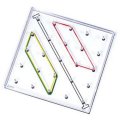 Betzold Pracovné karty pre geoboard - Zrkadlová symetria, 12 ks
