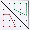 Betzold Pracovné karty pre geoboard, pre 1 gumičku, 12 ks