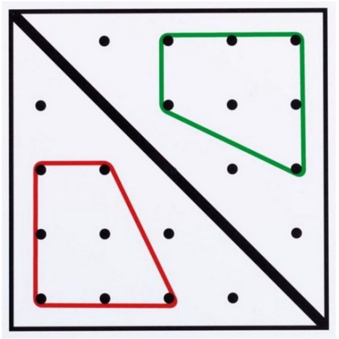 Betzold Pracovné karty pre geoboard, pre 1 gumičku, 12 ks