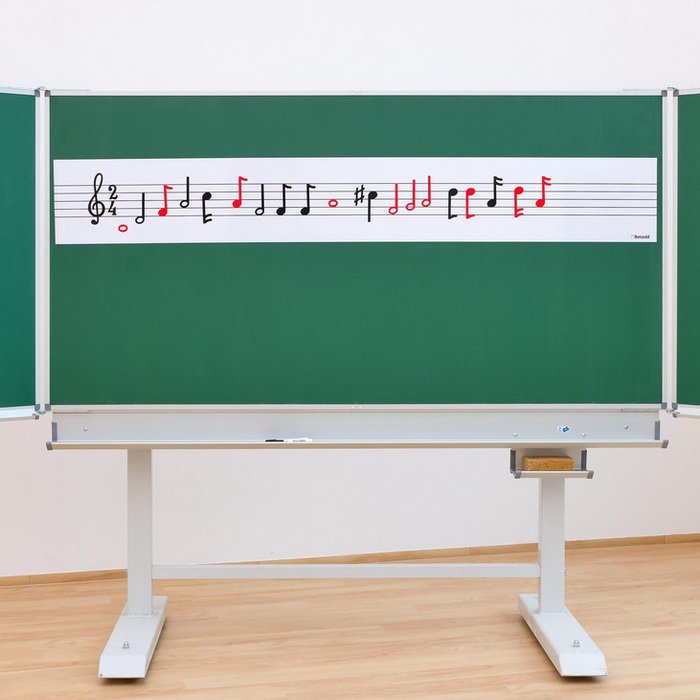 Magnetická notová osnova, dĺžka 195 cm