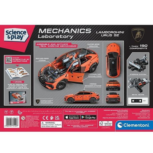 Clementoni Mechanické laboratórium Lamborghini Urus SE, 190+ dielikov