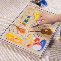Melissa & Doug - Drevené puzzle so zvukmi - Hudobné nástroje