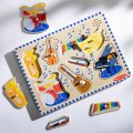 Melissa & Doug - Drevené puzzle so zvukmi - Hudobné nástroje