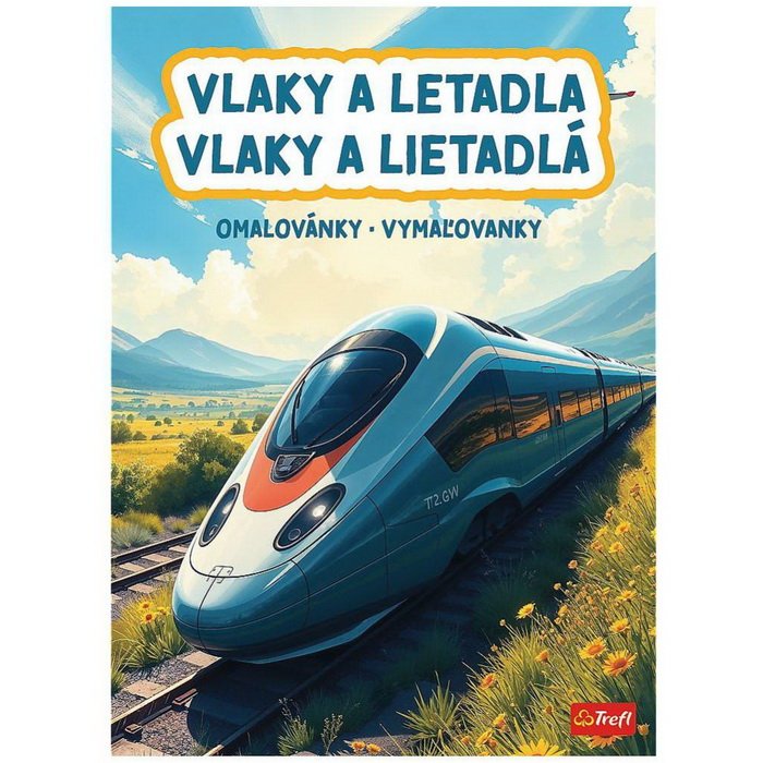 Trefl Vymaľovanky Vlaky a lietadlá, 24 strán