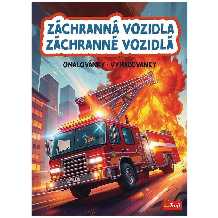 Trefl Vymaľovanky Záchranné vozidlá, 24 strán
