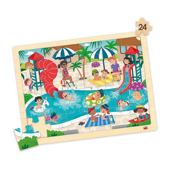 Drevené puzzle Voľný čas, 4v1